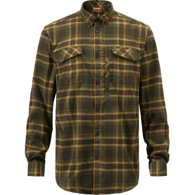 Pinewood Men's Abisko Hiking Flanell Shirt Moss Green