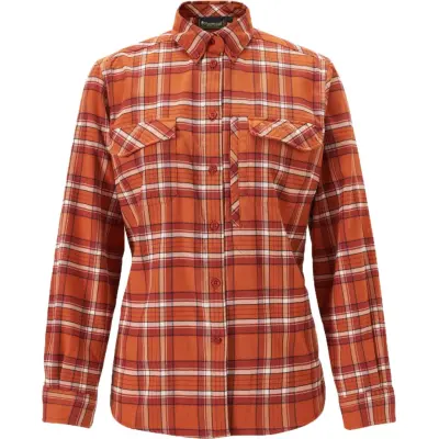 Pinewood Women's Abiskohiking Flannel Shirt Burned Orange