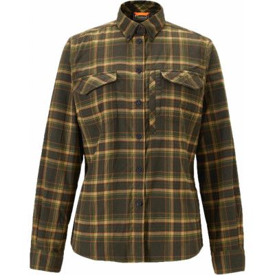 Pinewood Women's Abiskohiking Flannel Shirt Moss Green