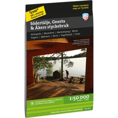 Calazo förlag Södertälje Gnesta Åkers styckebruk 1:50 000 NoColour