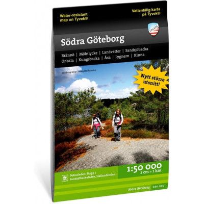 Calazo förlag Södra Göteborg 1:50 000 Nocolour