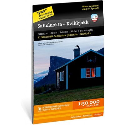 Calazo förlag Saltoluokta – Kvikkjokk 1:50 000 Nocolour