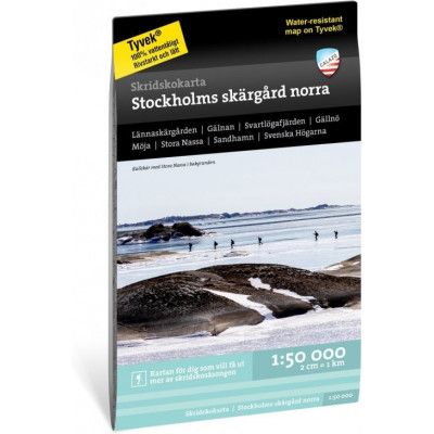 Calazo förlag Skridskokarta Stockholms skärgård - norra 1:50.000 NoColour