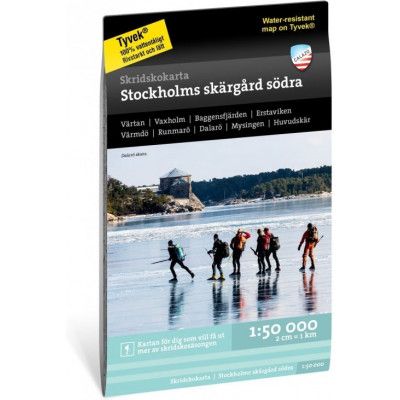 Calazo förlag Skridskokarta Stockholms skärgård - södra 1:50.000 NoColour