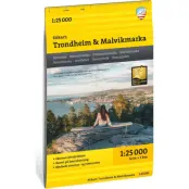 Calazo förlag Stikart Trondheim & Stjørdal 1:25.000 NoColour