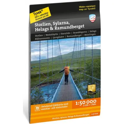 Calazo förlag Storlien Sylarna Helags Ramundberget 1:50.000 NoColour