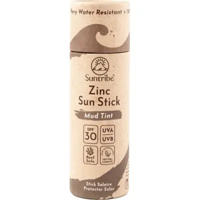 Suntribe Natural Mineral Zinc Sun Stick SPF 30 Mud Tint