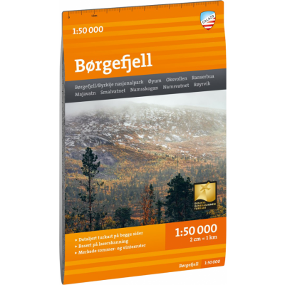 Calazo förlag Turkart Børgefjell 1:50.000 NoColour