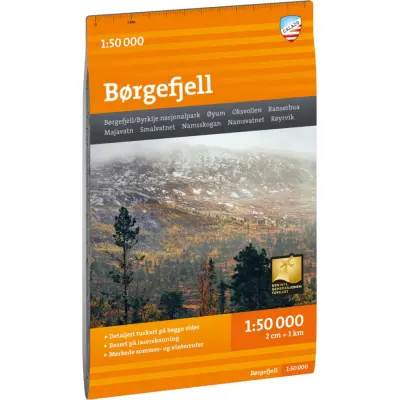 Calazo förlag Turkart Børgefjell 1:50.000 NoColour