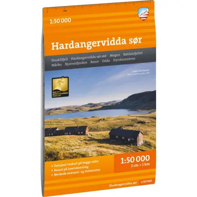 Calazo förlag Turkart Hardangervidda sør 1:50 000 NoColour
