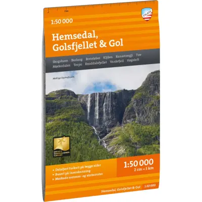 Calazo förlag Turkart Hemsedal, Golsfjellet & Gol 1:50.000 NoColour