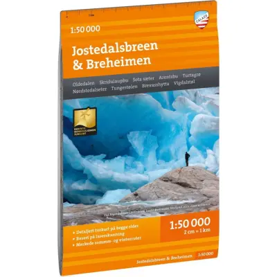 Calazo förlag Turkart Jostedalsbreen & Breheimen 1:50.000 NoColour