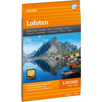 Calazo förlag Turkart Lofoten 1:50 000 NoColour