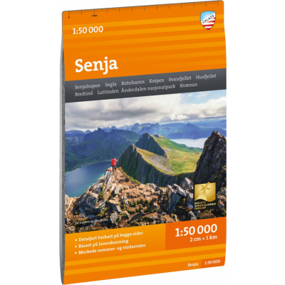 Calazo förlag Turkart Senja 1:50.000 NoColour