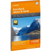 Calazo förlag Sunnfjord, Jølster & Førde 1:50 000 Hiking map