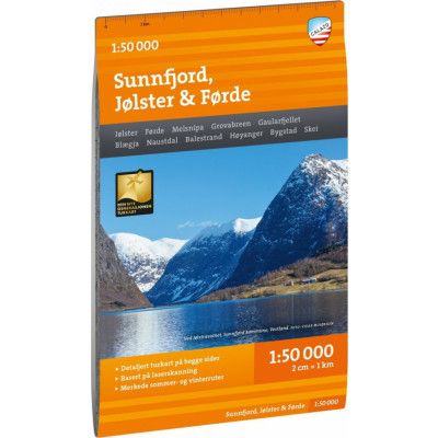 Calazo förlag Turkart Sunnfjord, Jølster & Førde 1:50.000 NoColour