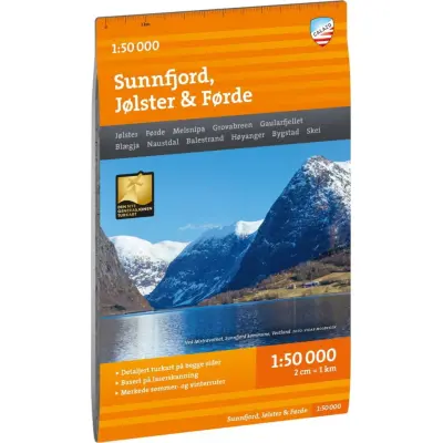 Calazo förlag Turkart Sunnfjord, Jølster & Førde 1:50.000 NoColour