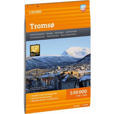 Calazo förlag Turkart Tromsø 1:50.000 NoColour