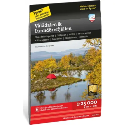Vålådalen & Lunndörrsfjällen 1:25 000