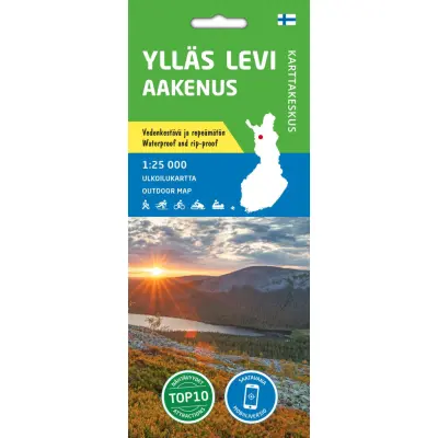 Karttakeskus Ylläs Levi Aakenus 1:25000