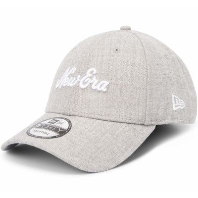 940 Ne Script Heather Twill, Gra, Onesize,  New Era