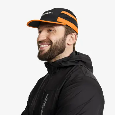 Active Cap Unisex Black/Orange, Storlek:One Size