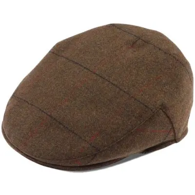 Alan Paine M's Combrook Waterproof Tweed Cap Acorn