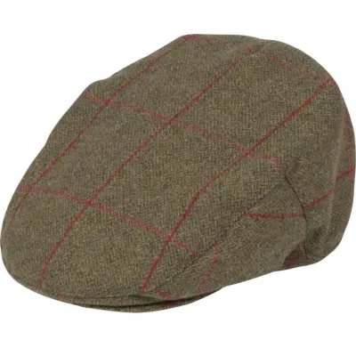 Alan Paine M's Combrook Waterproof Tweed Cap Sage