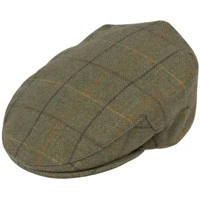 Alan Paine M's Rutland Tweed Cap Dark Moss