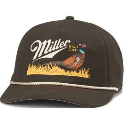 American Needle Miller High Life Canvas Cappy Army Green