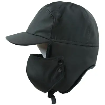 Avignon Flaps Vinterkeps med Hård Skärm Syntetpäls