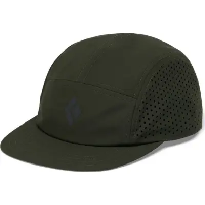 Black Diamond 5-Panel Synthetic Cap Dark Moss-anthracite Icon Logo