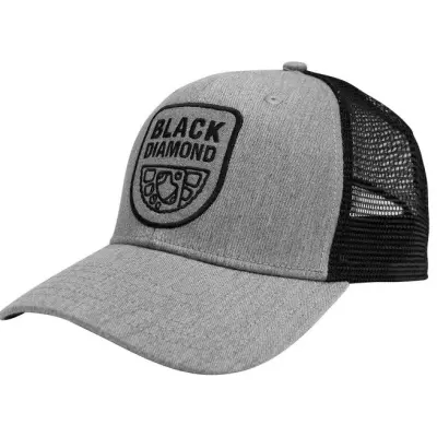 Black Diamond BD Trucker Hat Heathered Aluminum-Black