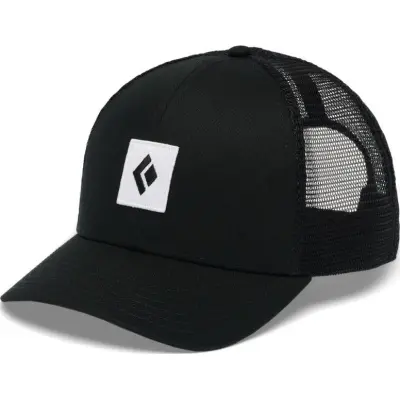 Black Diamond Men's Trucker Hat Black-black-white Icon Patch