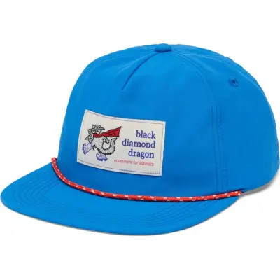 Black Diamond Synthetic Rope Hat Drifter Blue/White Dragon Patch