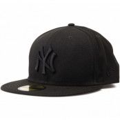 Black On Black Ny Yankees, Black On Black, 6 7/8,  New Era