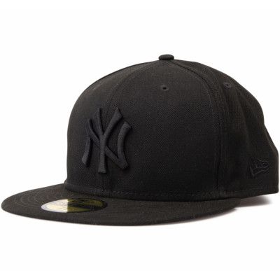 Black On Black Ny Yankees, Black On Black, 7 1/8,  New Era