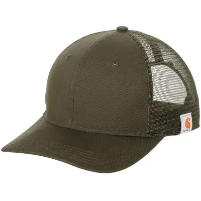 Carhartt Workwear Carhartt Canvas Mesh Back Cap Moss