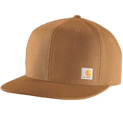 Carhartt Workwear Carhartt M's Firm Duck Flat Brim Cap Carhartt® Brown