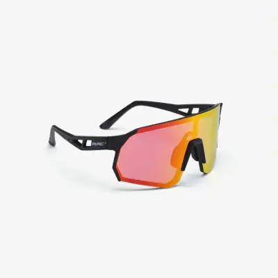 Castor Polarized Sports Sunglasses Unisex Black/Red Gold, Storlek:One Size