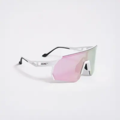 Castor Polarized Sports Sunglasses Unisex Bright Pink/White, Storlek:One Size