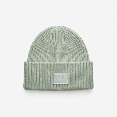 Chunky Wool Beanie Unisex Iceberg Green, Storlek:One Size