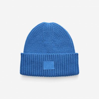 Chunky Wool Beanie Unisex Imperial Blue, Storlek:One Size
