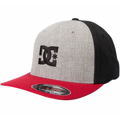 Dc Cap Star 2 Flex Fit, Chili Pepper/Grey Heather, L/Xl,  Dc