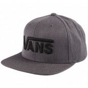 Drop V Snapback Hat, Black/Black, Onesize,  Kepsar