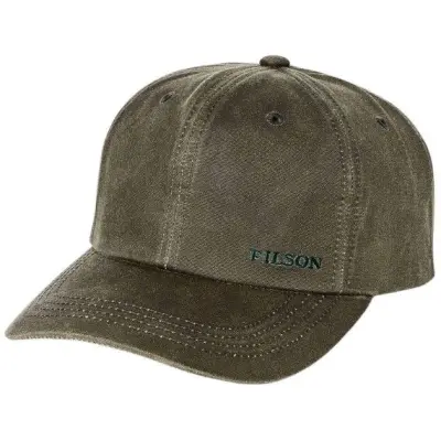Filson Oil Tin Low-Profile Logger Cap Otter Green