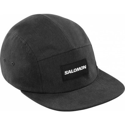 Salomon Five Panel Cap Deep Black