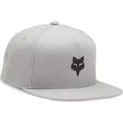 Fox Fox Head Snapback Hat Steel Grey
