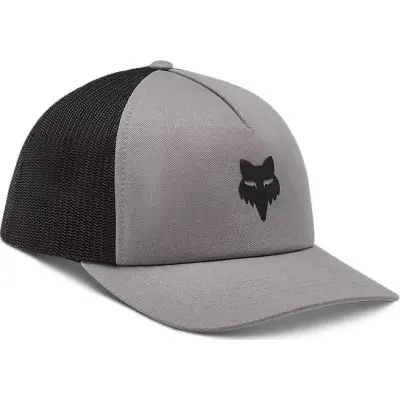 Fox Fox Head Trucker Hat Steel Grey