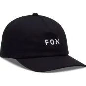 Fox Wordmark Adjustable Hat Black/white